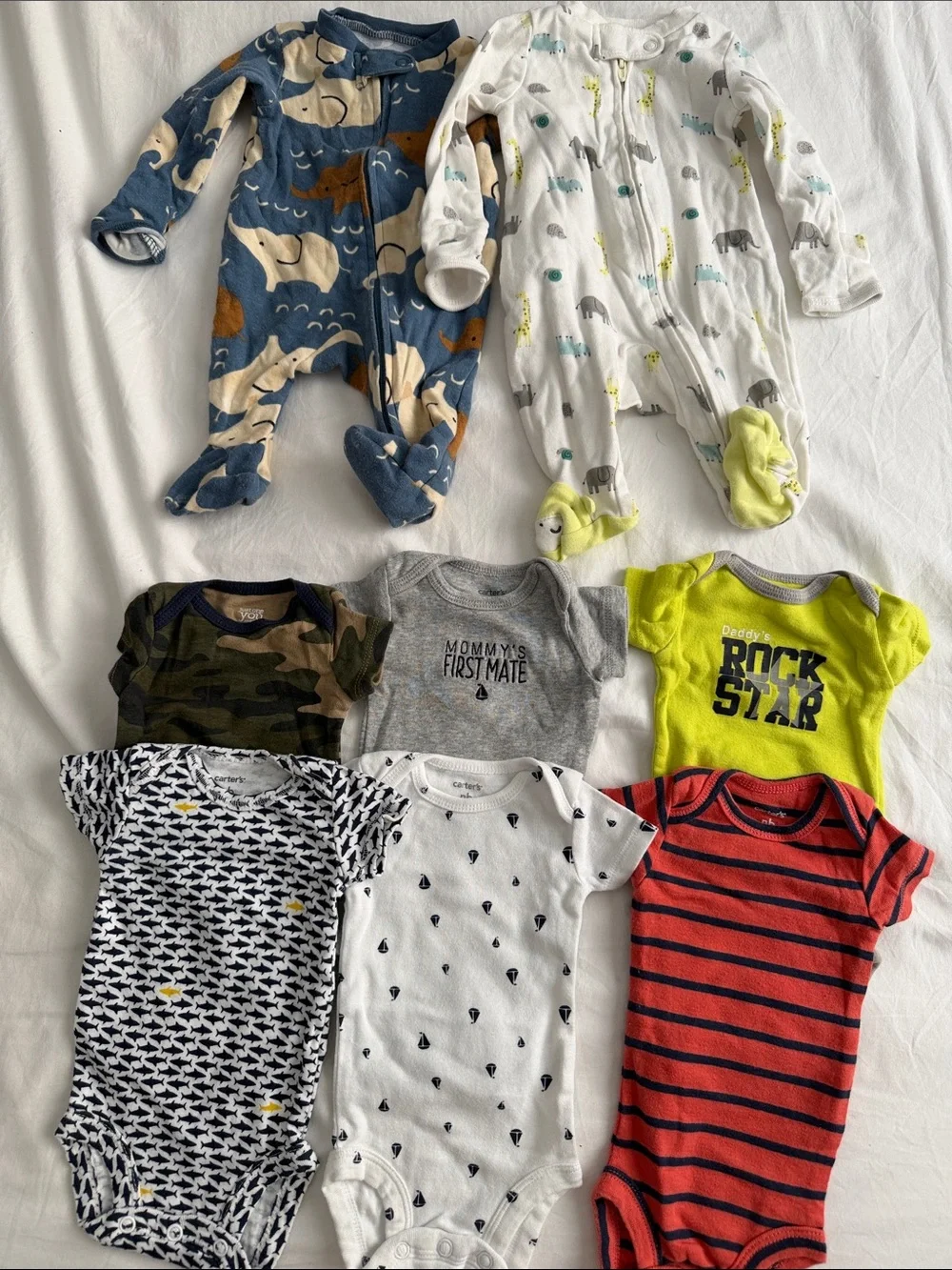 Carter's Baby Boys Mix & Match Outfit bundle newborn